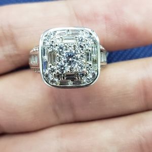 Sterling Silver Swarovski Diamond Ring